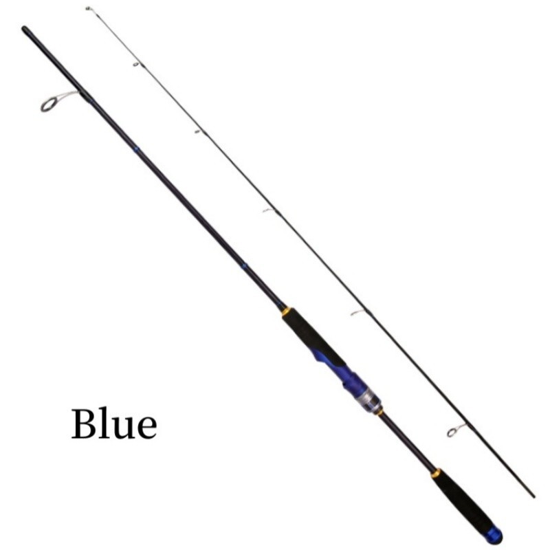 5’9″ Fishing Rod Carbon Fiber Casting Poles Travel Spinning Rod 2 Sections Bass