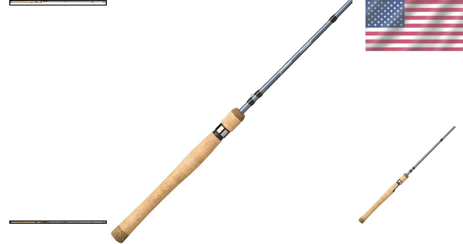 President 7′ Spinning Rod – Lightweight 2-Piece, Medium Power Fishing Rod