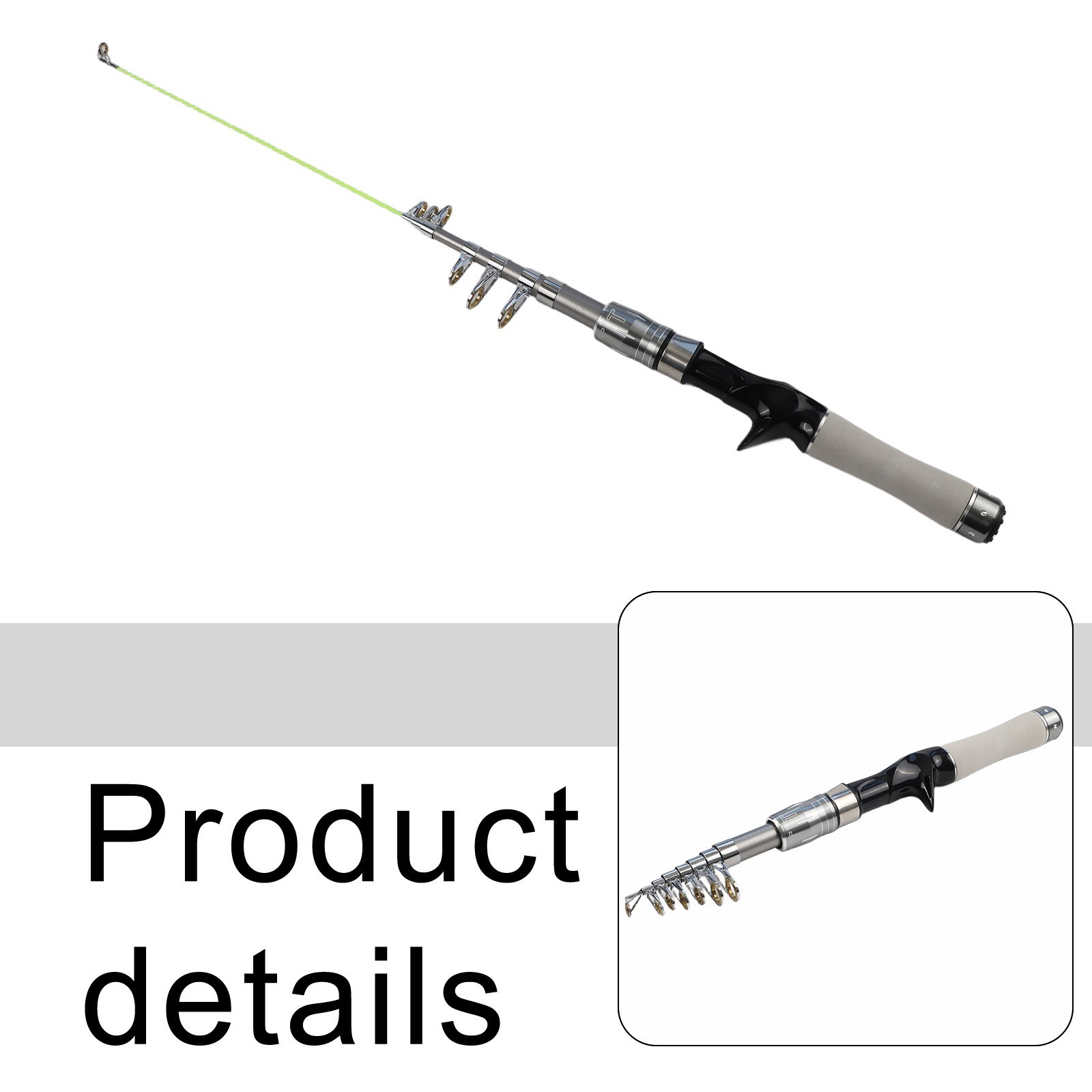 Compact Fishing Rod Excellent Casting Distance Multiple Length Options
