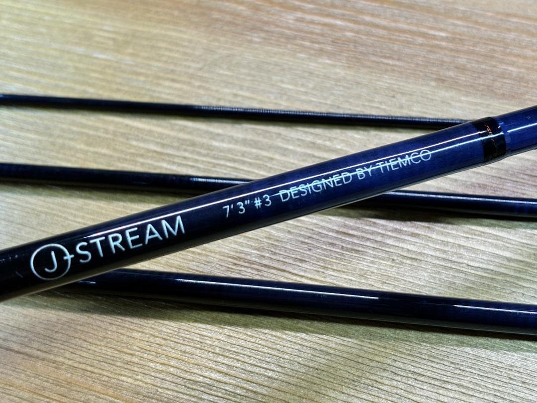 TIEMCO J-Stream JS733-4 Fly Rod 7’3″ #3 4pc w/ Rod Case Japan