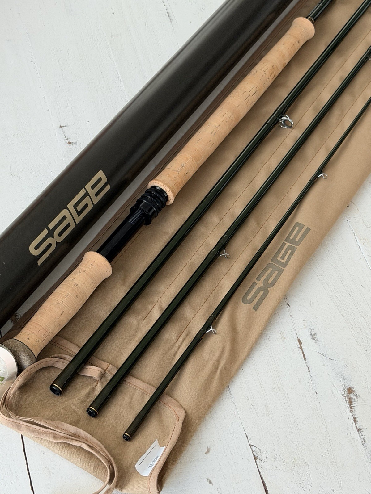 **BEAUTIFUL** 🔥 SAGE Z-AXIS Switch/Spey 8wt. 12’9”~4pc FlyRod!! ~LEGENDARY~ 🔥