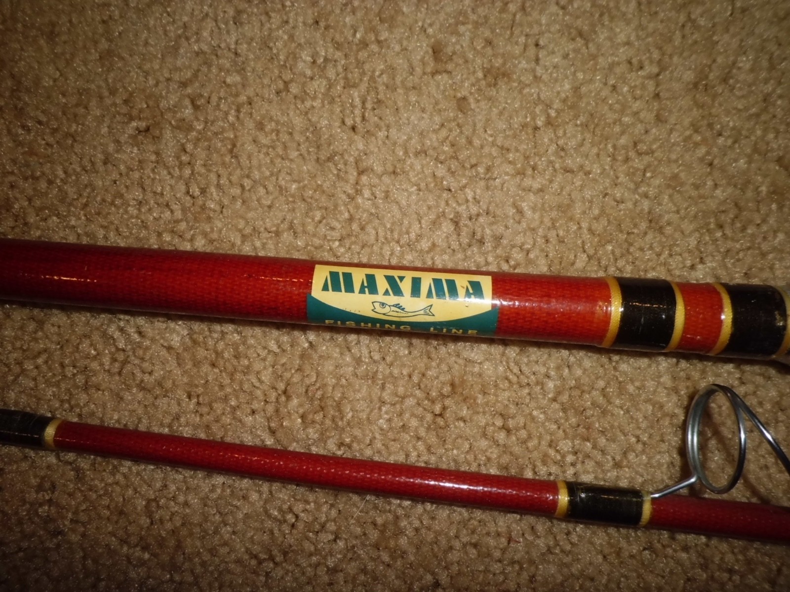 Vintage TRU-LINE Dynamo Maxima Spinning 8′ Rod made in USA