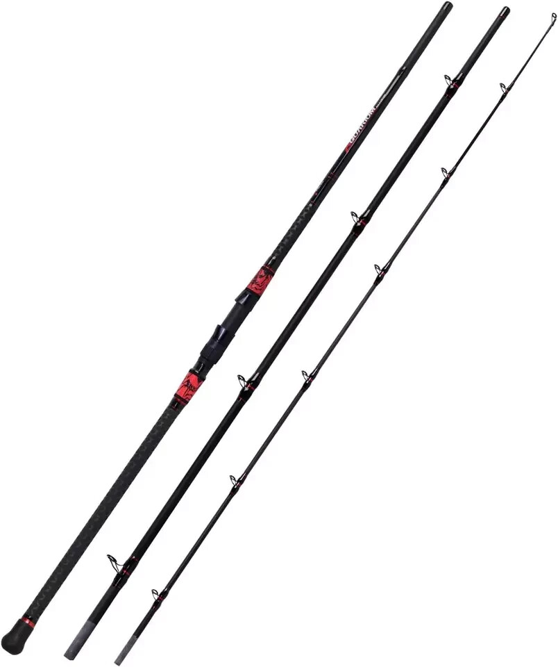 Surf Fishing Rod Graphite Travel Fishing Pole 2PC/3PC Portable Solid Carbon Fibe