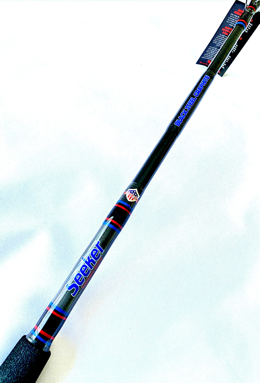 Seeker G 6465XH 6 1/2” Black Steel Graphite 40-80Lb Jig And Bait Fishing Rod USA