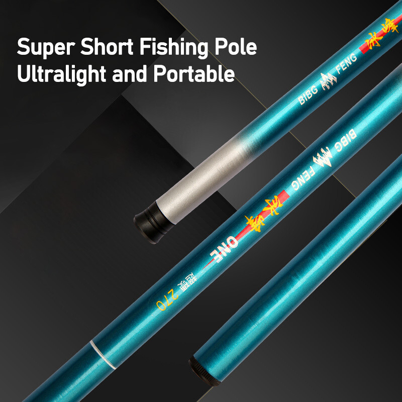 Telescopic Portable Fishing Pole Fiberglass Ultralight Fishing Rod 1.8m-3.6m