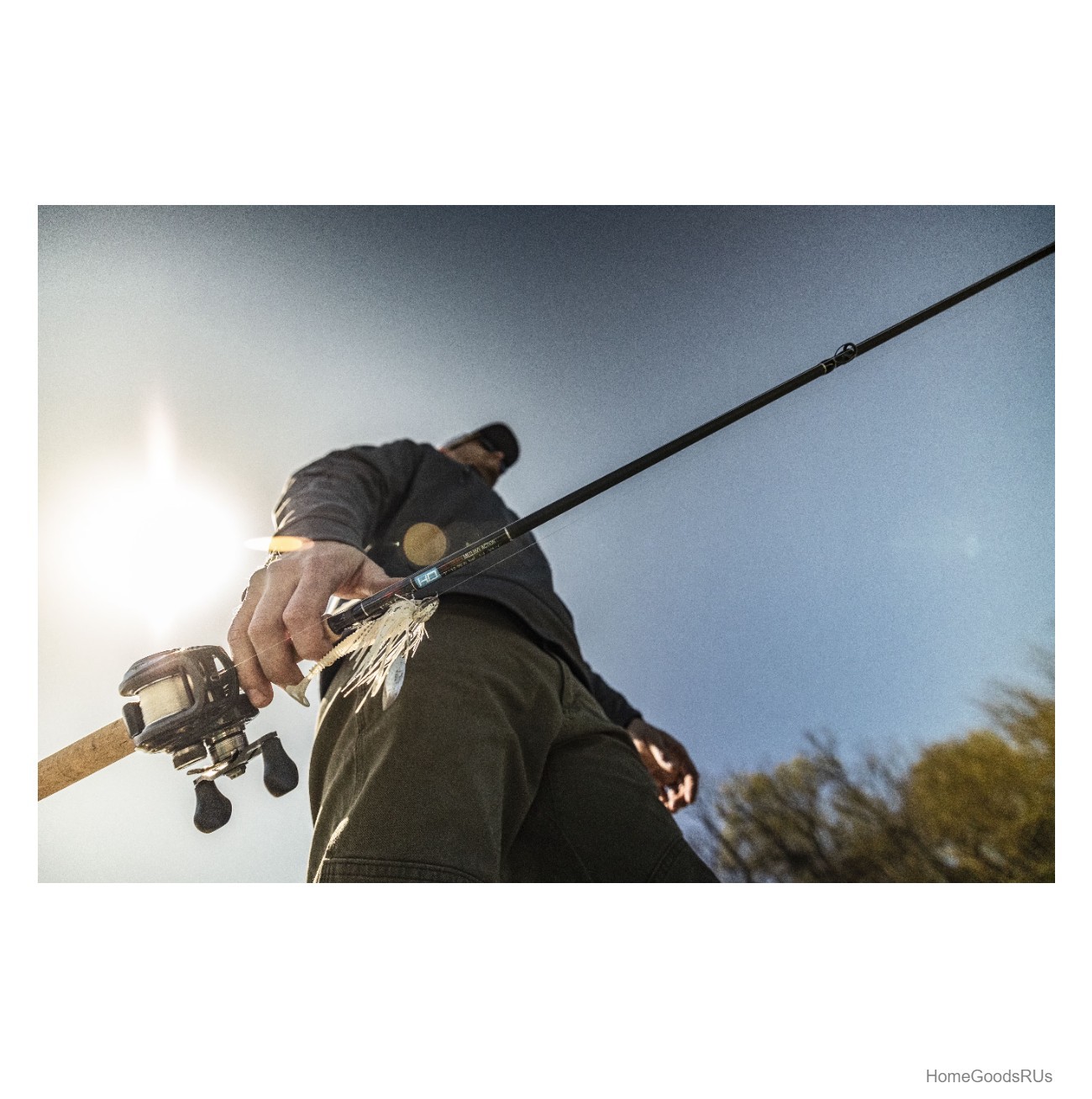 Fishing Rod 6’8″ Medium Heavy Action Casting Cork Handle Fuji Guides Graphite