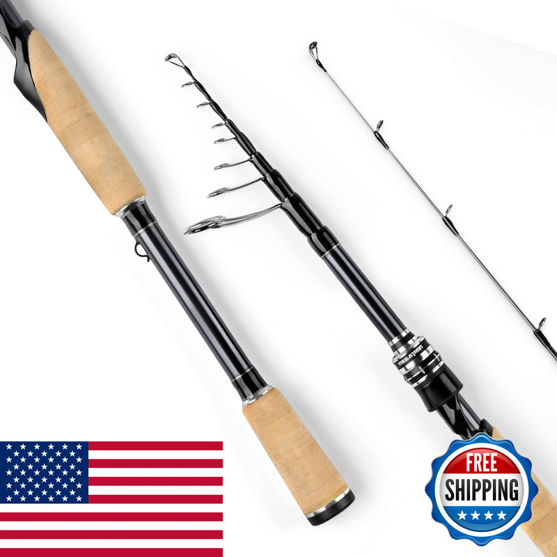 Kastking Megatron Titanium Telescopic Casting Spinning Fishing Rods Im7