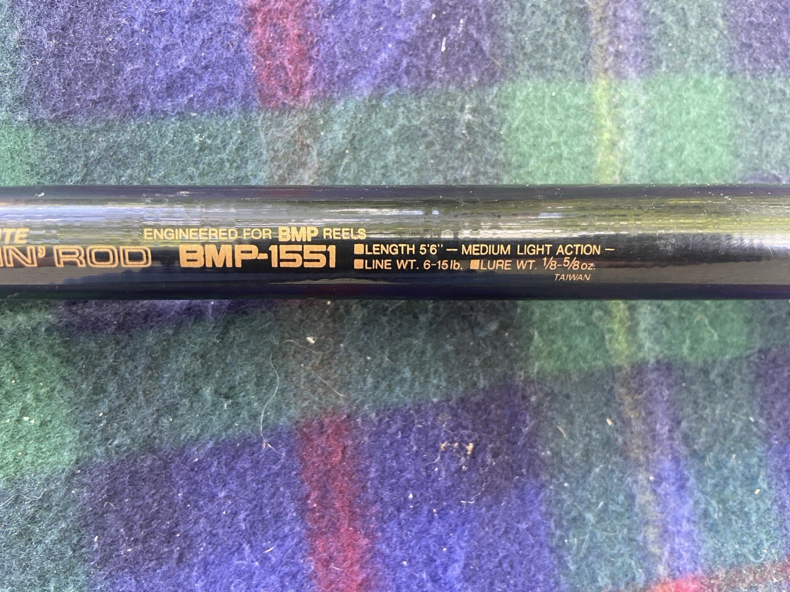 SUPER CLEAN SHIMANO BULLWHIP GRAPHITE FIGHTIN CASTING ROD 5’6″ BMP-1551 1 PIECE
