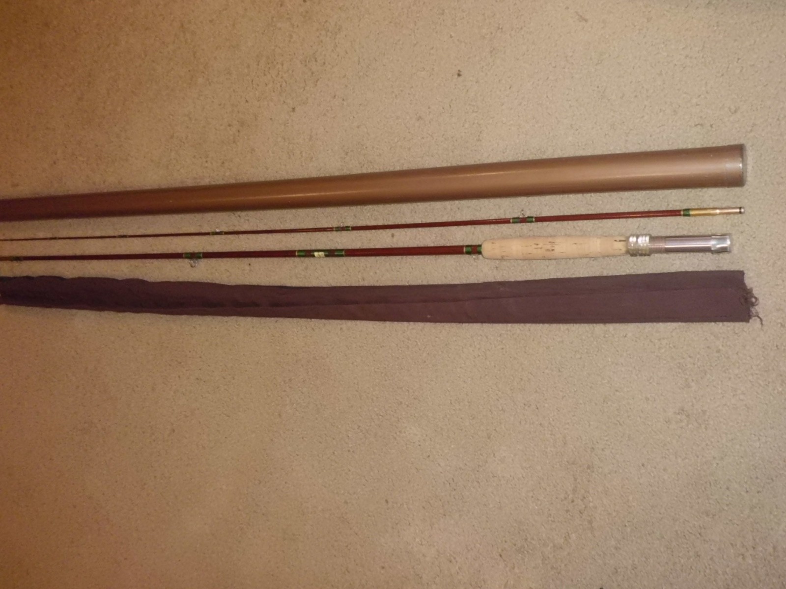 Vintage SILAFLEX Perfexion Model 211 Fibertglass Fly Rod- USA- HDH fly line