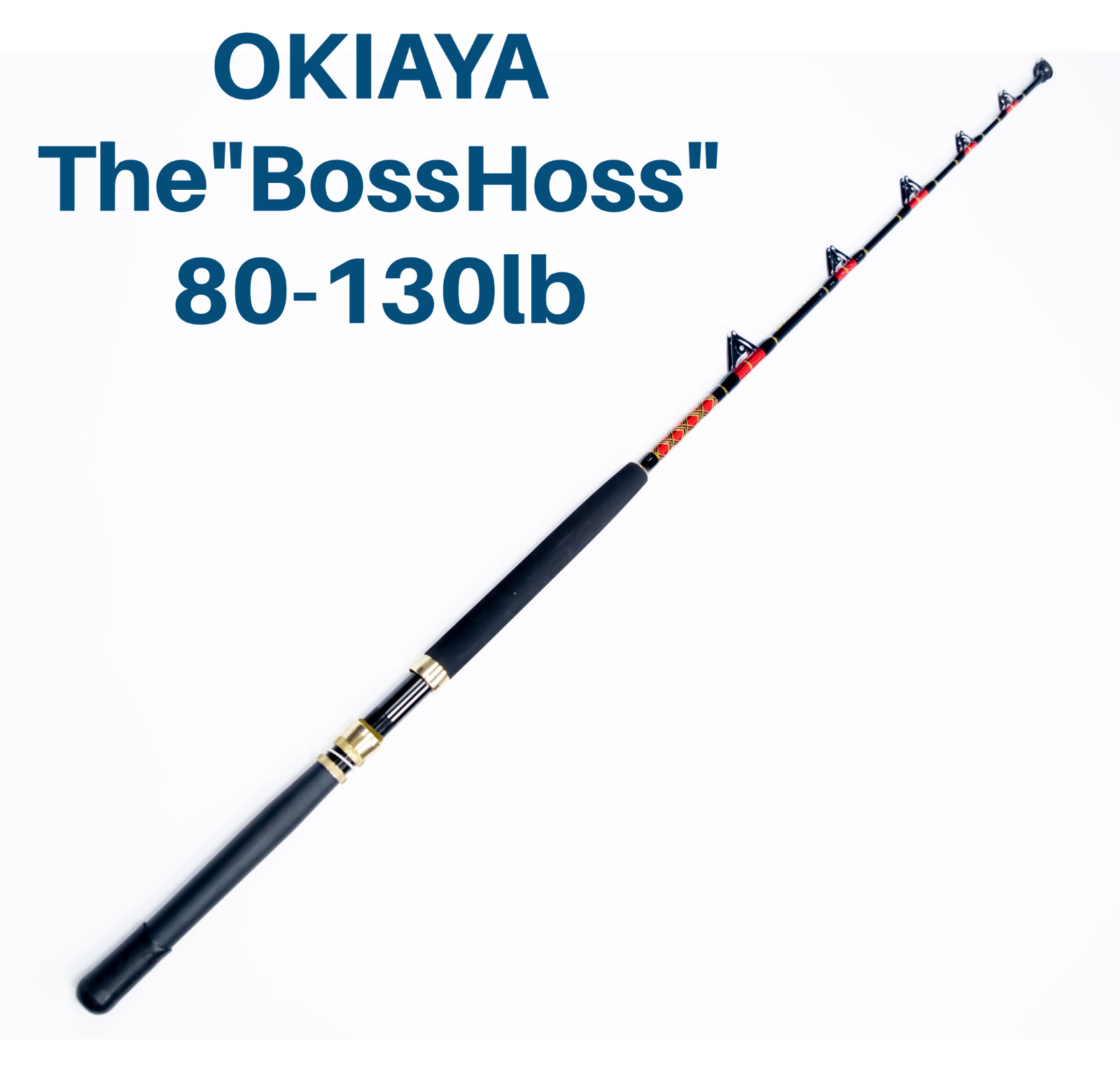 OKIAYA COMPOSIT 80-130LB Saltwater Big Game Roller Rod Set of 4