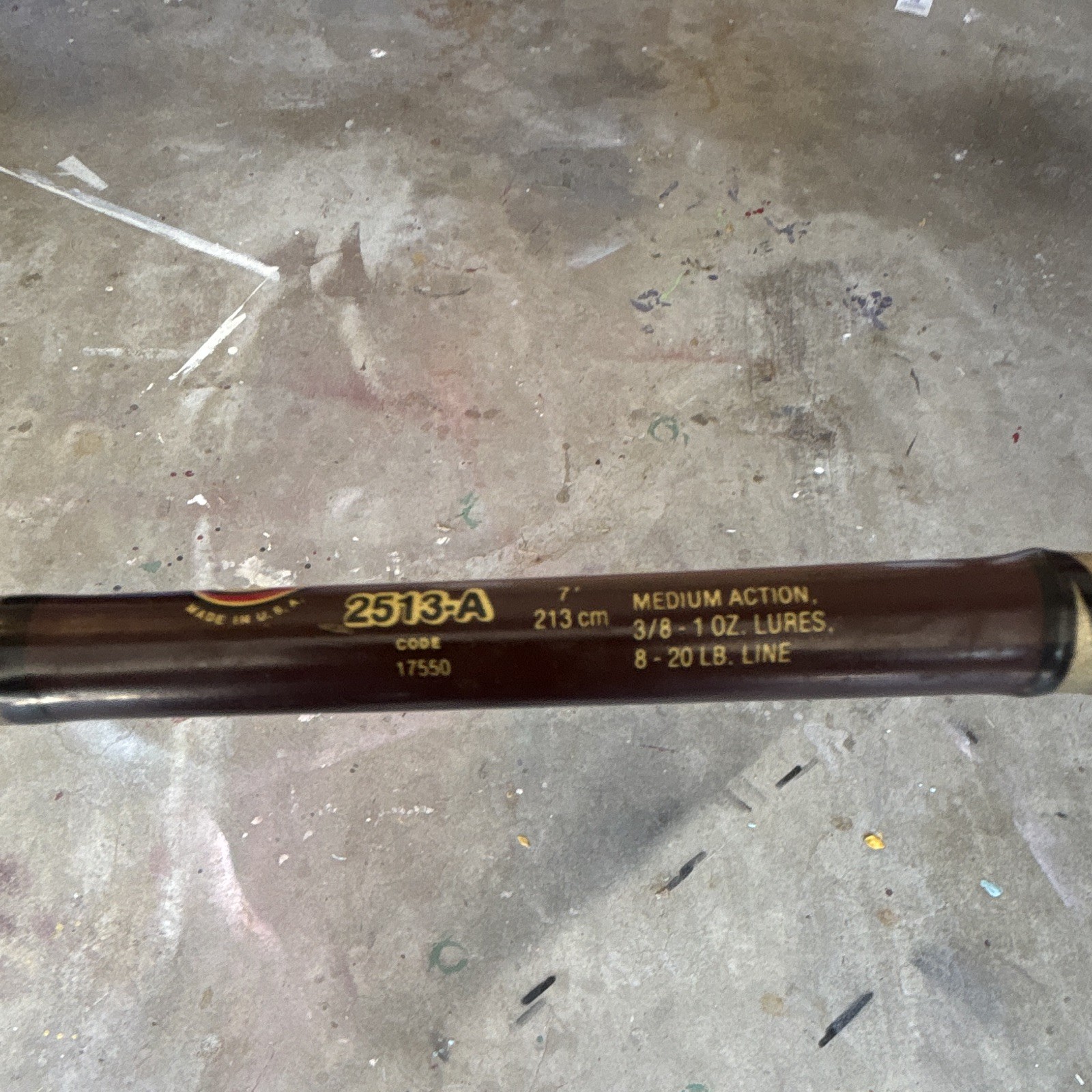 Garcia Conolon 2513-A 7ft Medium Action Rod 8-20lb 3/8-1oz Cork Brown