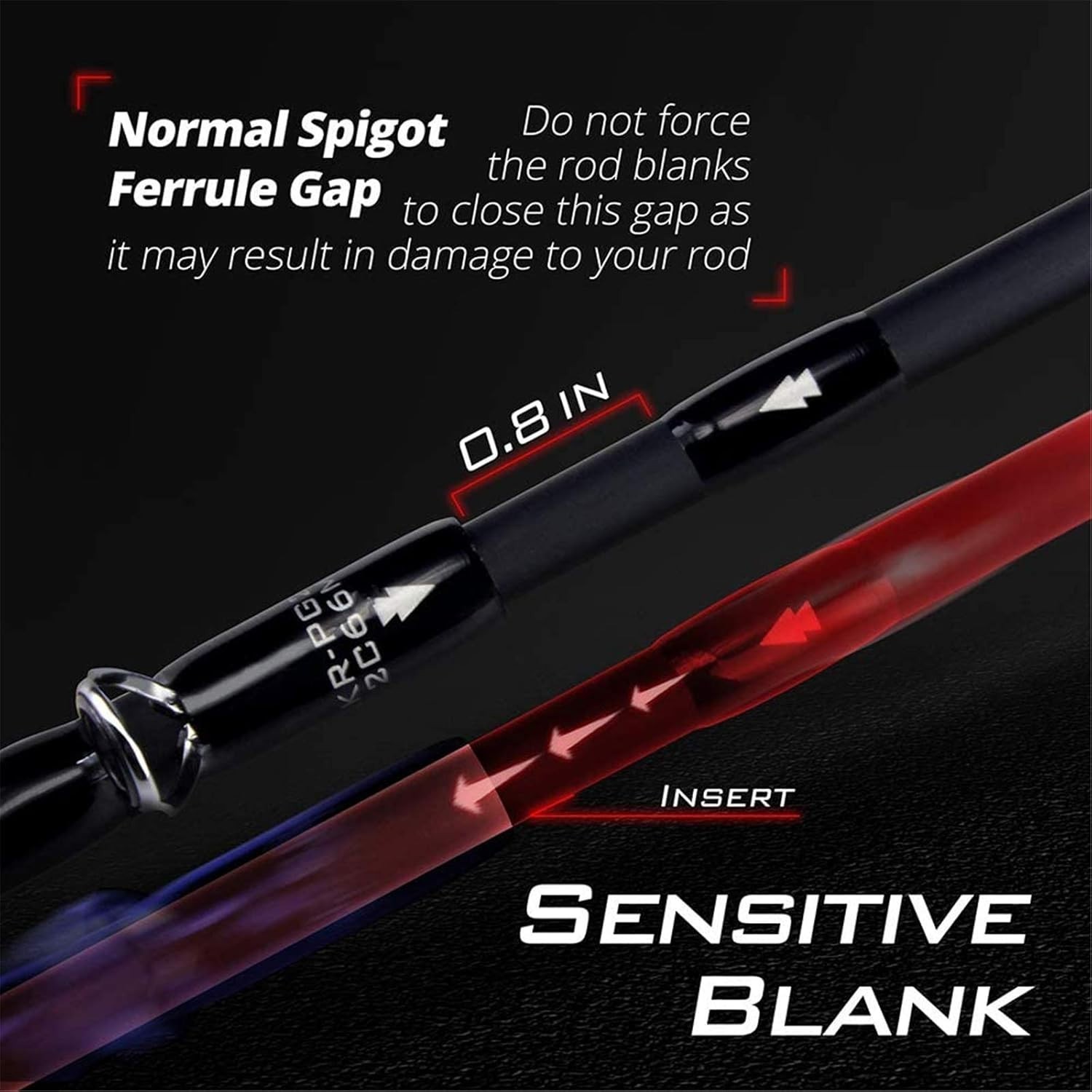 Perigee II 6’6″ Carbon Fiber Fishing Rod – Fast Action, Medium Power, Twin-Tip