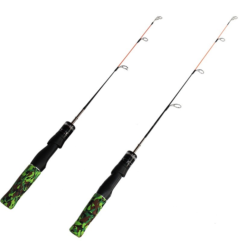 1Pcs Ice fishing rod short section fishing rod 50/60 cm winter fishing rod