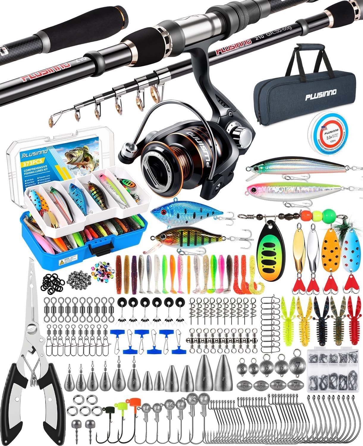 Fishing Gear – Telescopic Fishing Rod and Reel Combo with Tackle