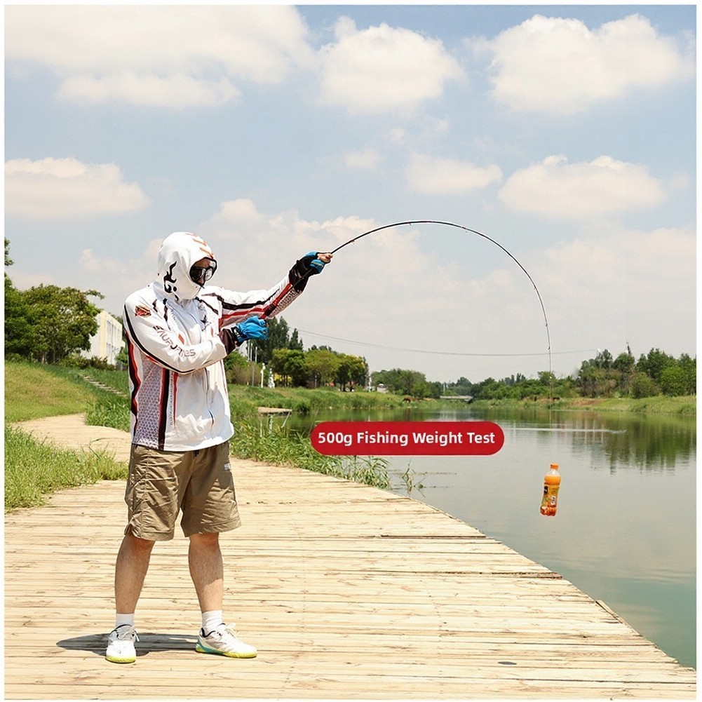 8-Piece Carbon Fishing Rod 1.68/1.8m Ultralight Travel Rod 27cm Folded 2-8g