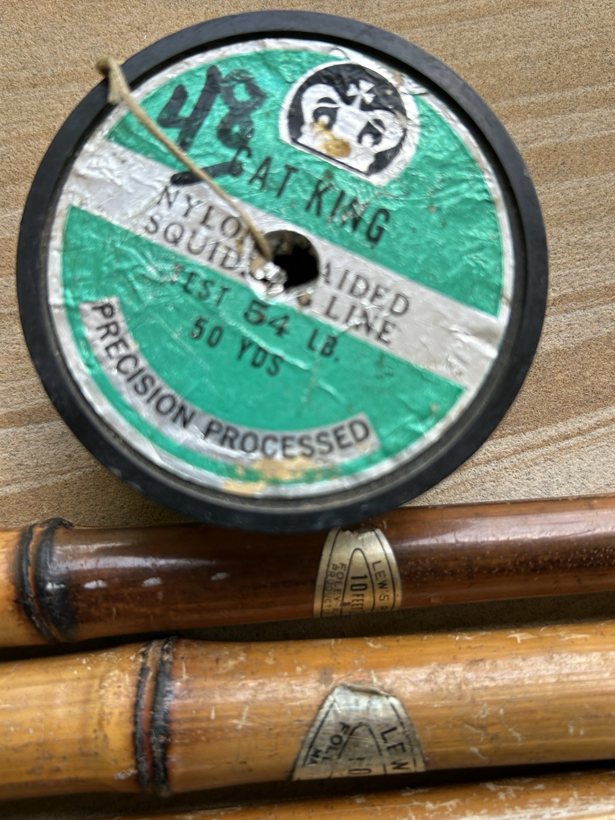 Lews Poles Foley ,Alabama Bamboo Fishing Poles 2pc 10’/3pc11’ Plus Extra W/line
