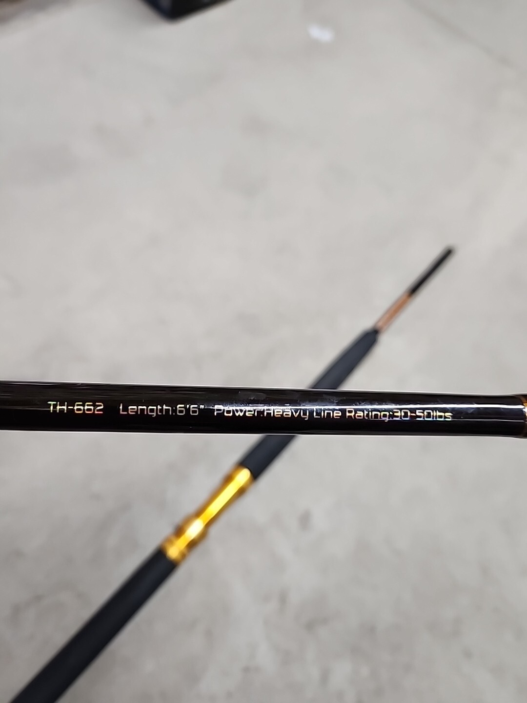 Fiblink Saltwater Trolling Rod Thunderclap TH-662 6.6 Heavy Line 30-50