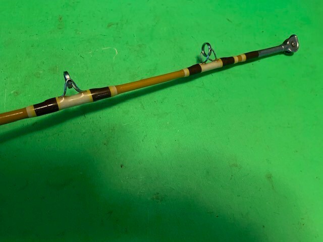 CUSTOM BUILT FENWICK ST 785 6 FOOT 4 1/2 INCH 30 TO 100 POUND RATED FISHING ROD