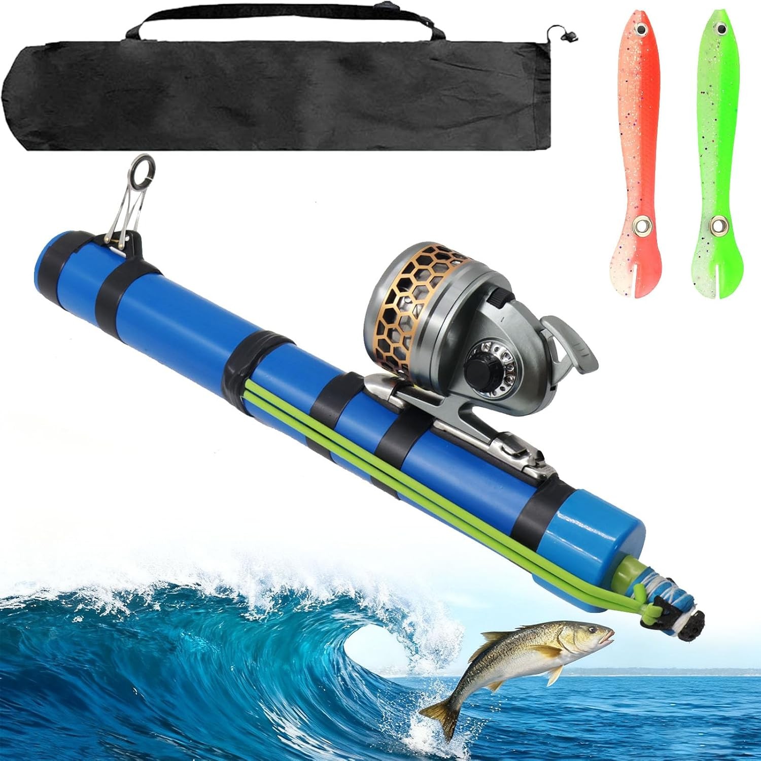 Fishing Catapult Rod, Compact Telescopic Lure Launcher Fishings Tool
