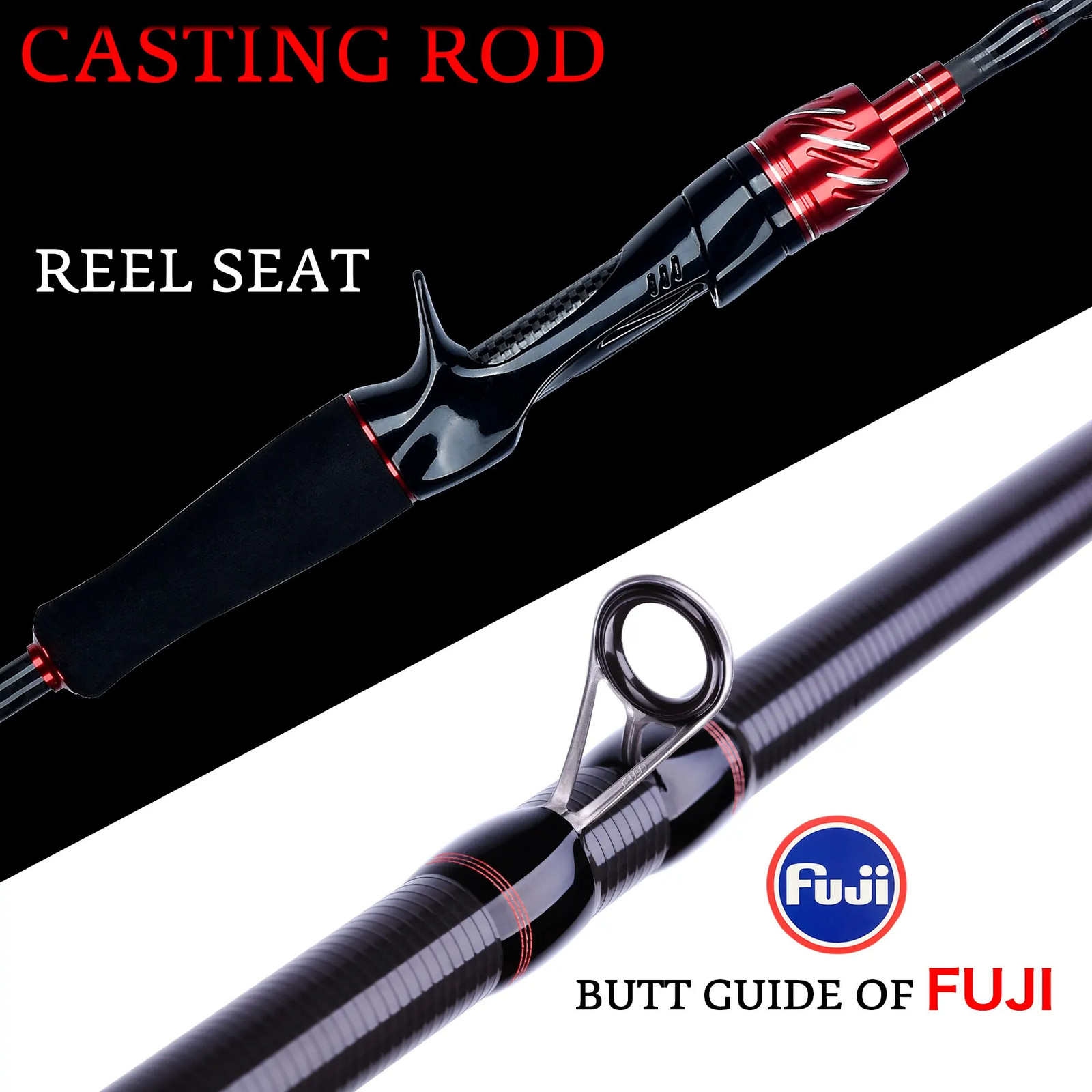 BIUTIFU Traveller Spinning Casting Fuji Lure Mini Rock Fishing Rod 1.8/2.1/2.4/2