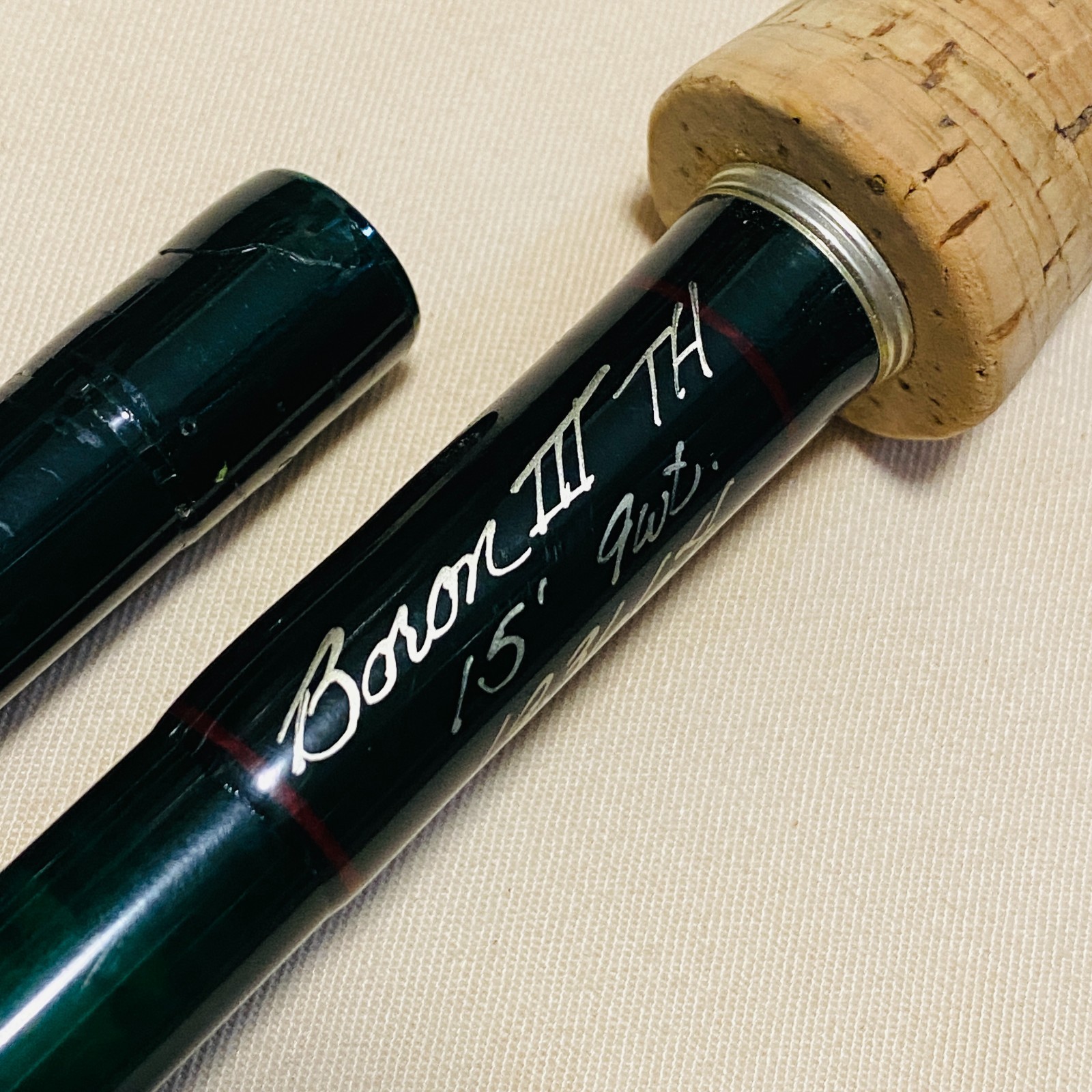 R.L. Winston Boron III TH 15’0″ 4pcs 9wt Fly Rod Fishing w/tube & sock