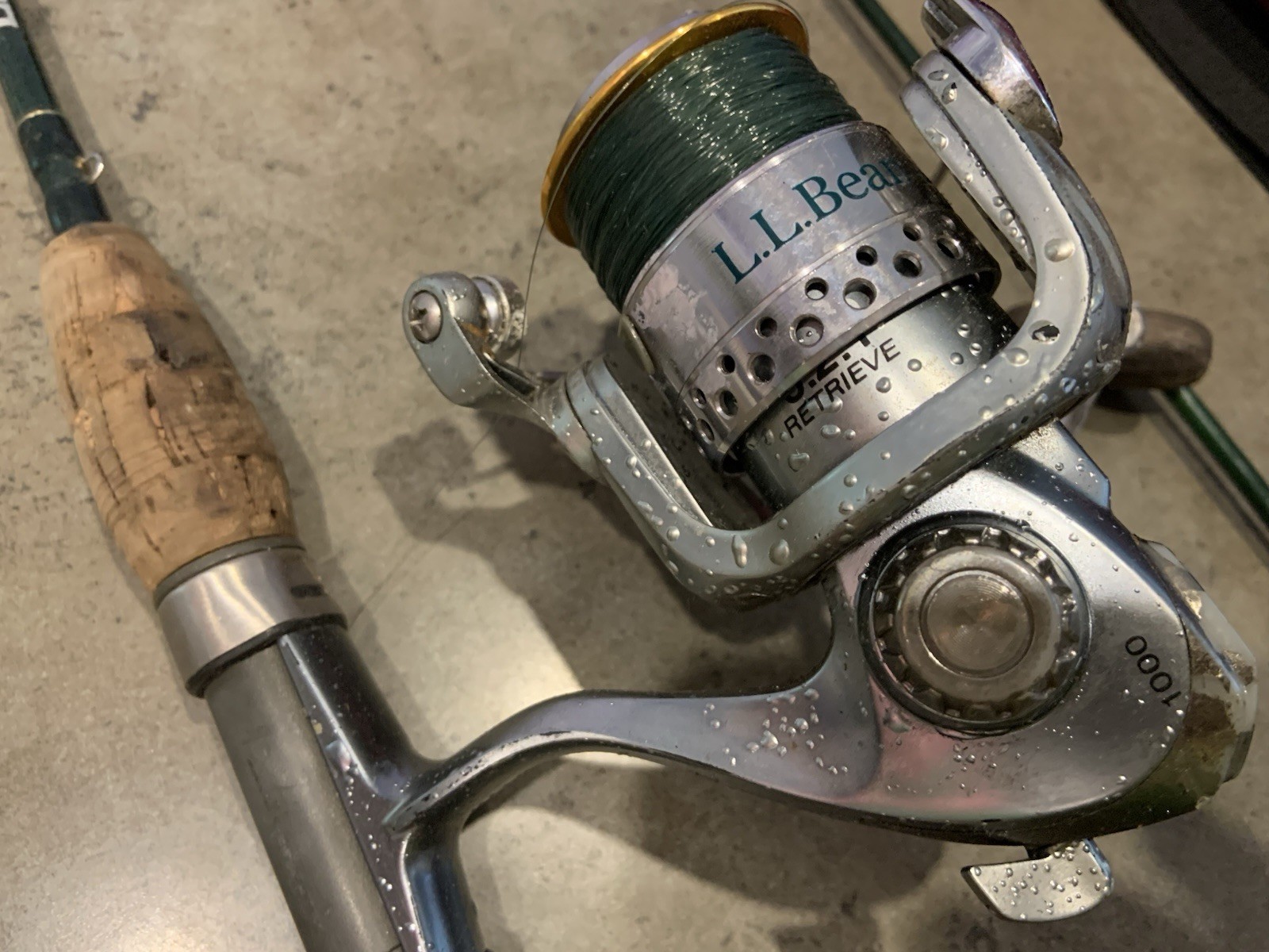 LL Bean Spin Series FishingPole 5’6” 4-8Lb Test Case Reel Needs Repair