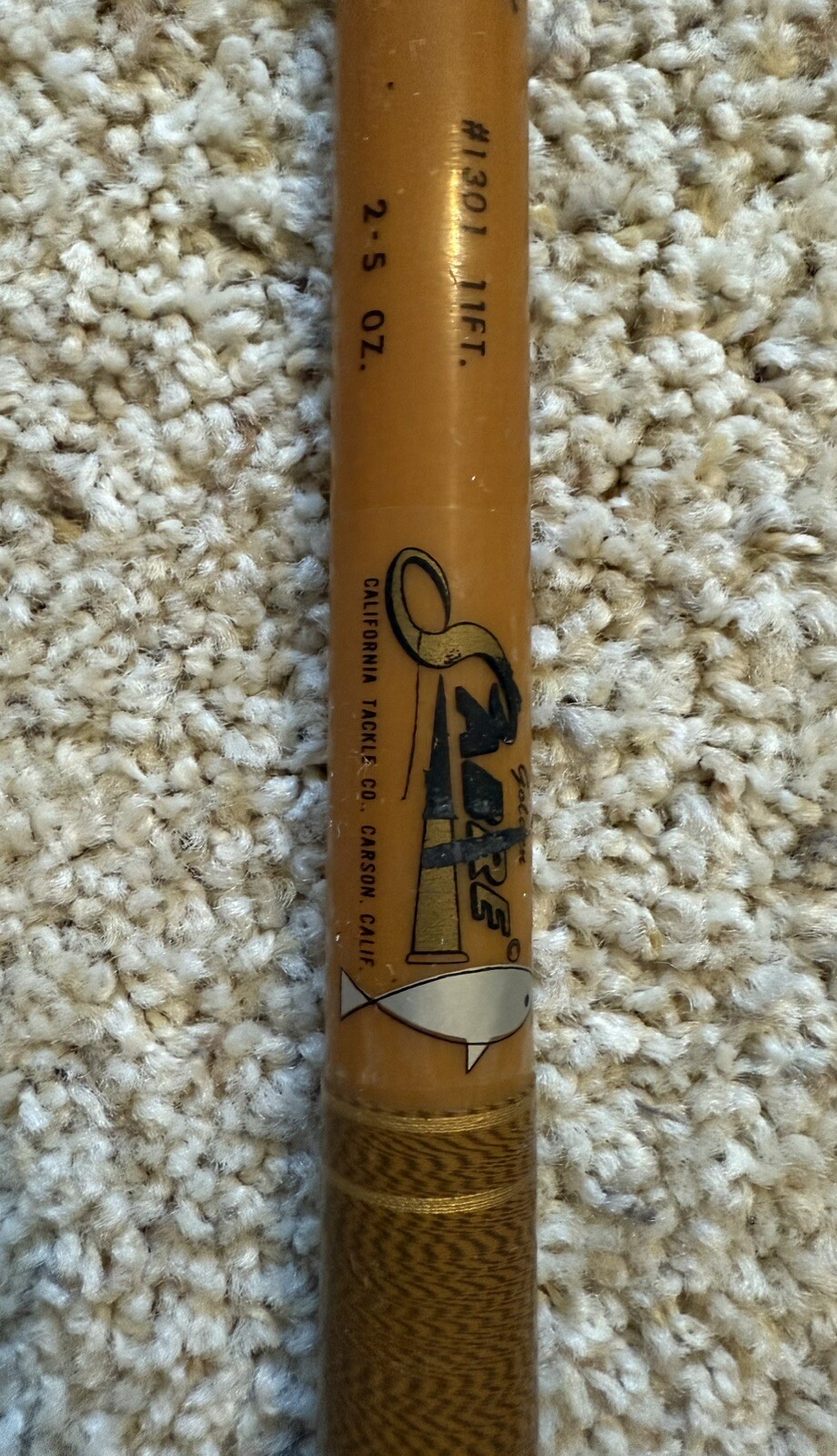 Vintage Golden Sabre 11’ Spinning Surf Fishing Rod Model #1301