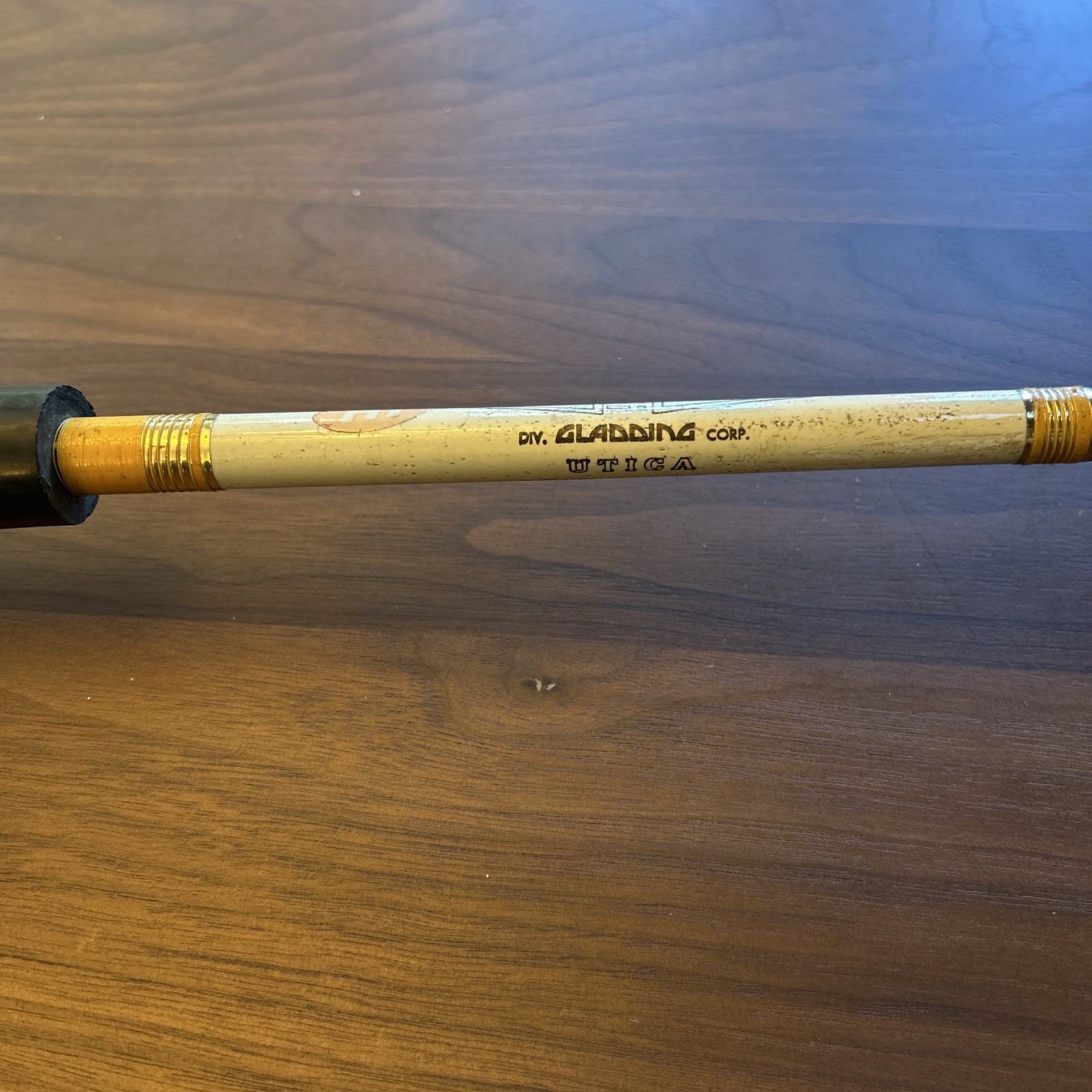 Vintage Gladding Hi Utica Thermoweld Fiberglass 355-60 6′ Fishing Rod USA