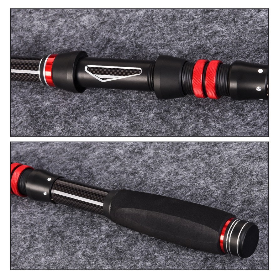 Telescopic Rock Fishing Rod 1.8m-3.0m Carbon Rod Travel Spinning Saltwater Pole