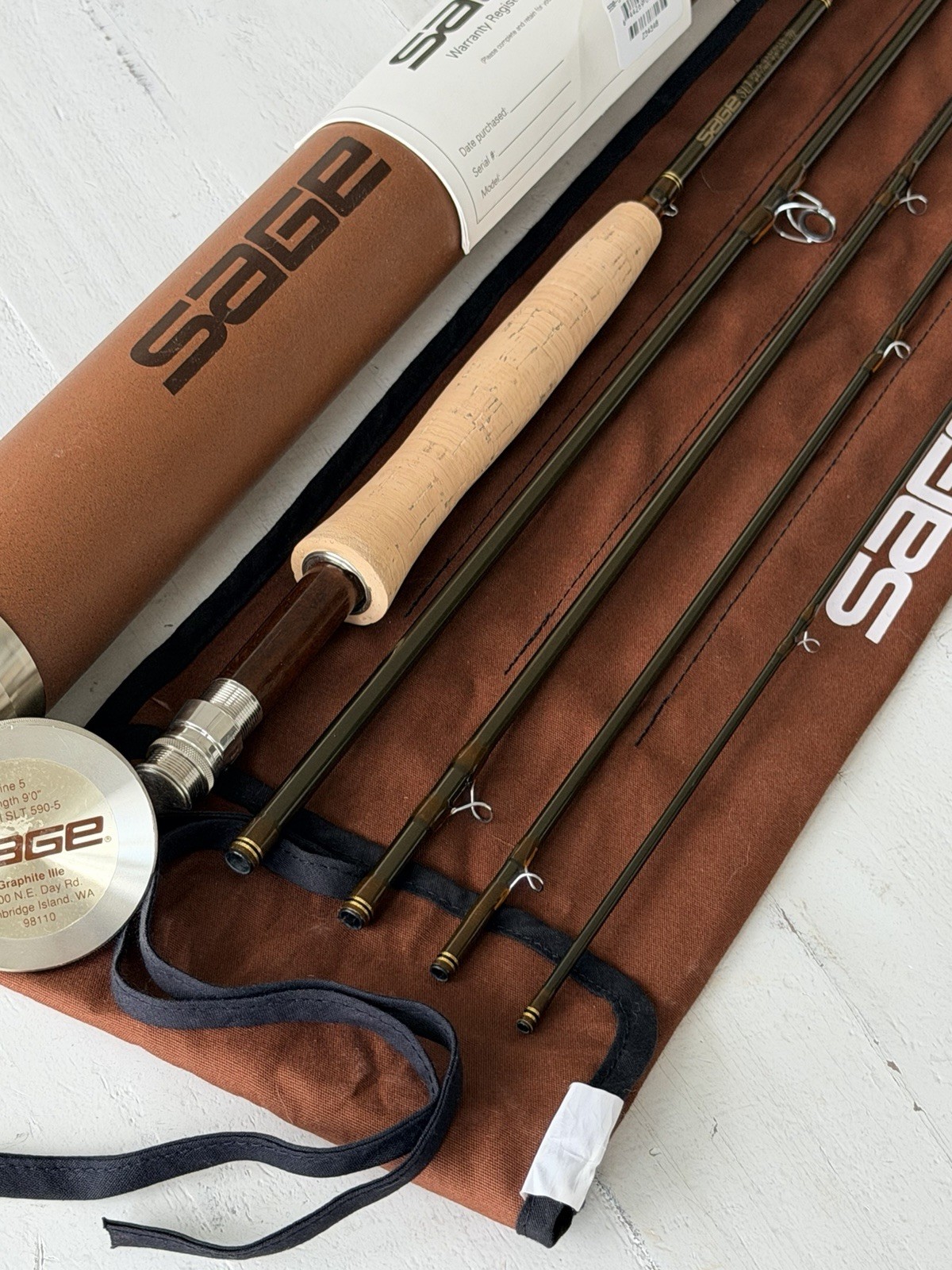 **BEAUTIFUL** 🔥*RARE* SAGE SLT 5wt 9’ft🔥~5Pc RARE TRAVEL ROD~🔥