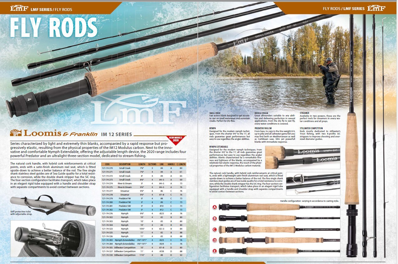 Loomis and Franklin fly rod 3 wt 11 ft for Nymphing with case Brand new 110g wt