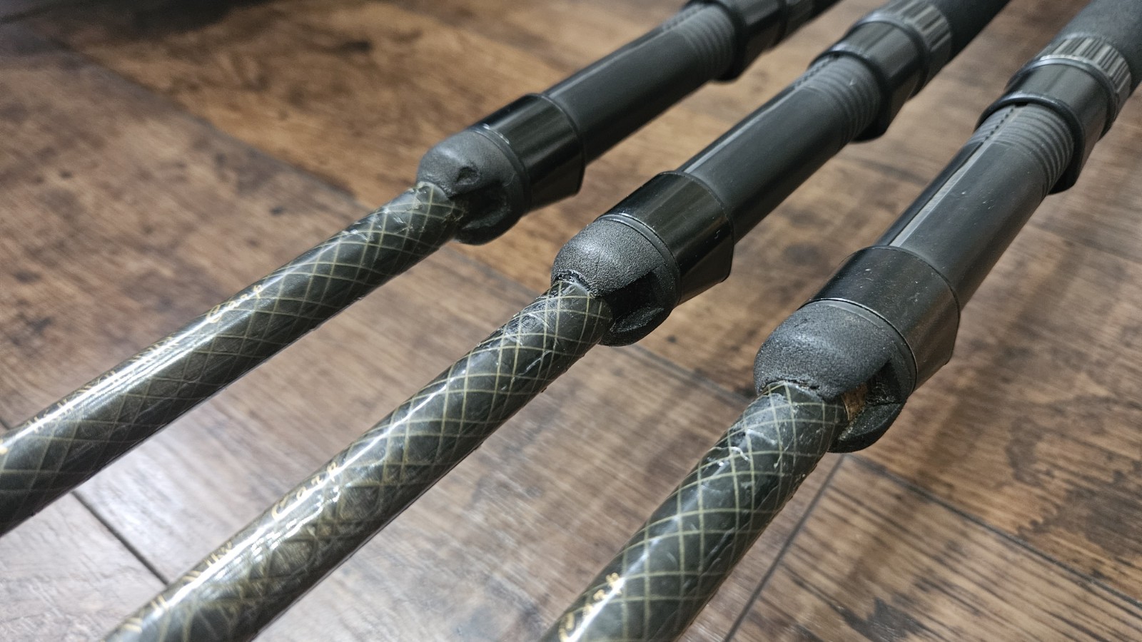 3x Daiwa Kevin Nash 12ft 2lbs WKN Whisker Dictator Carp Rods