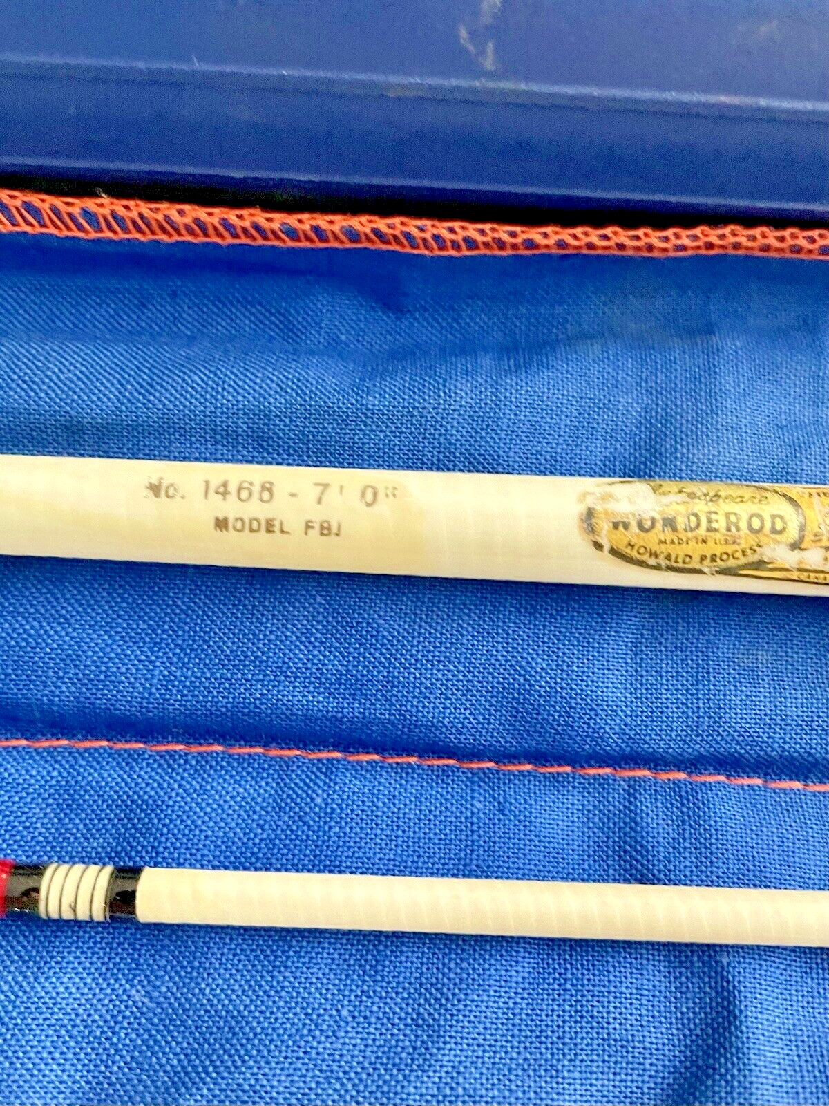 Vintage Shakespeare 1468 FBG (1959) 7ft Spinning Rod with Sock and Case