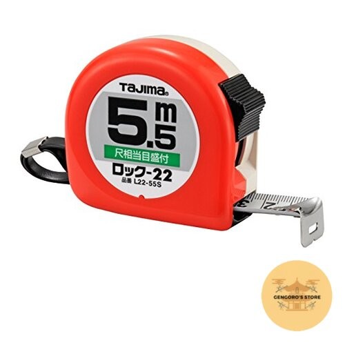Tajima L2255SBL Tape Measure 5.5m x 22mm Shaku Scale