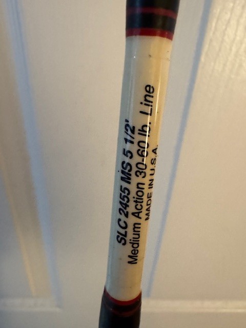 Penn Fishing Rod SLC 2455 MS 5’6″ Stand-up Slammer medium action 30-60 lb line