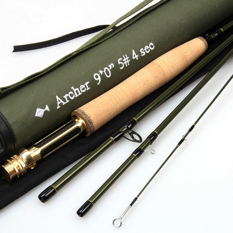 8’4″/9′ Fly Rod 3 5 8WT Fast Action Fly Fishing Rod Fly Reel Fly Line Combo