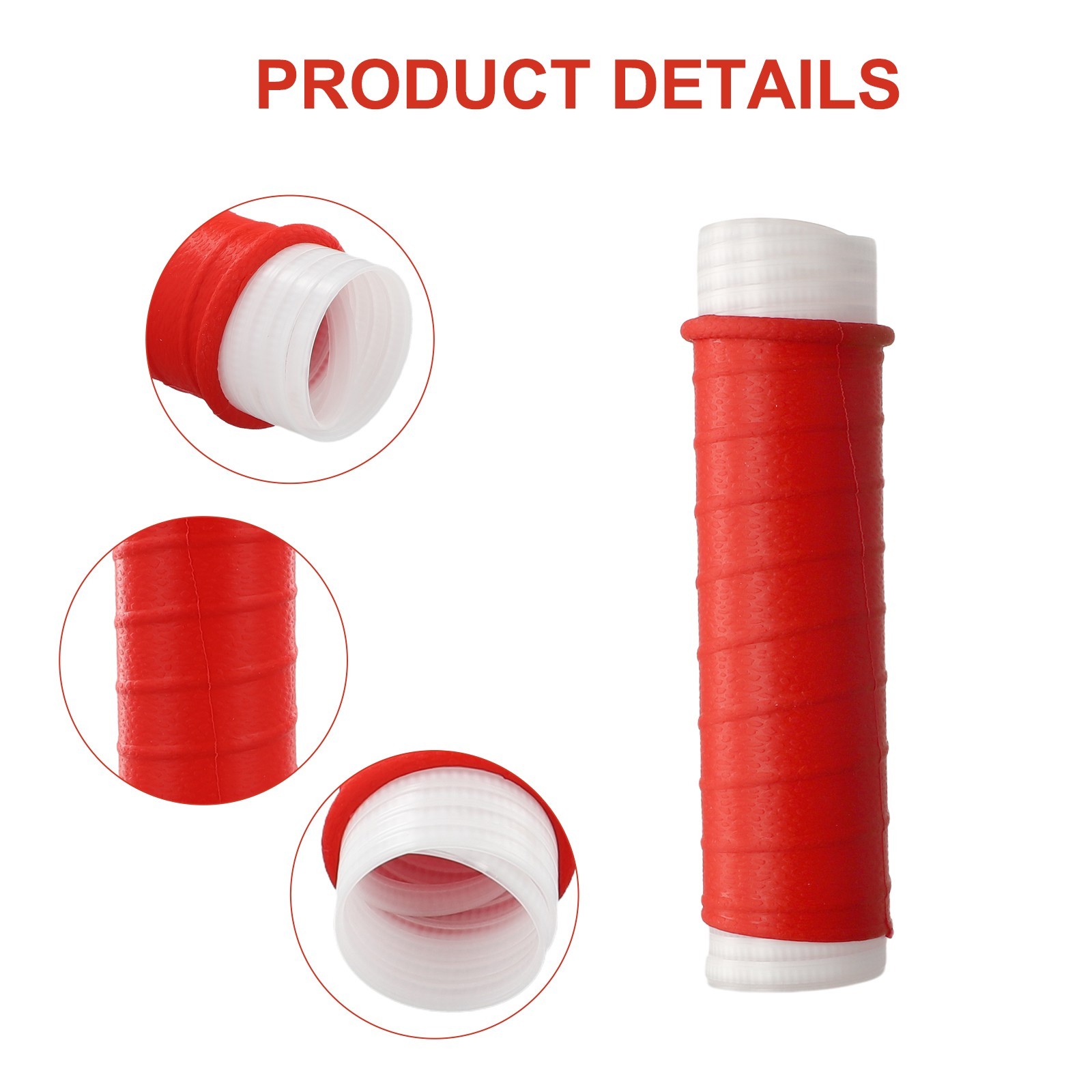 Efficient Fishing Rod Silicone Grip Wrap Non Slip Insulated Memory Keel