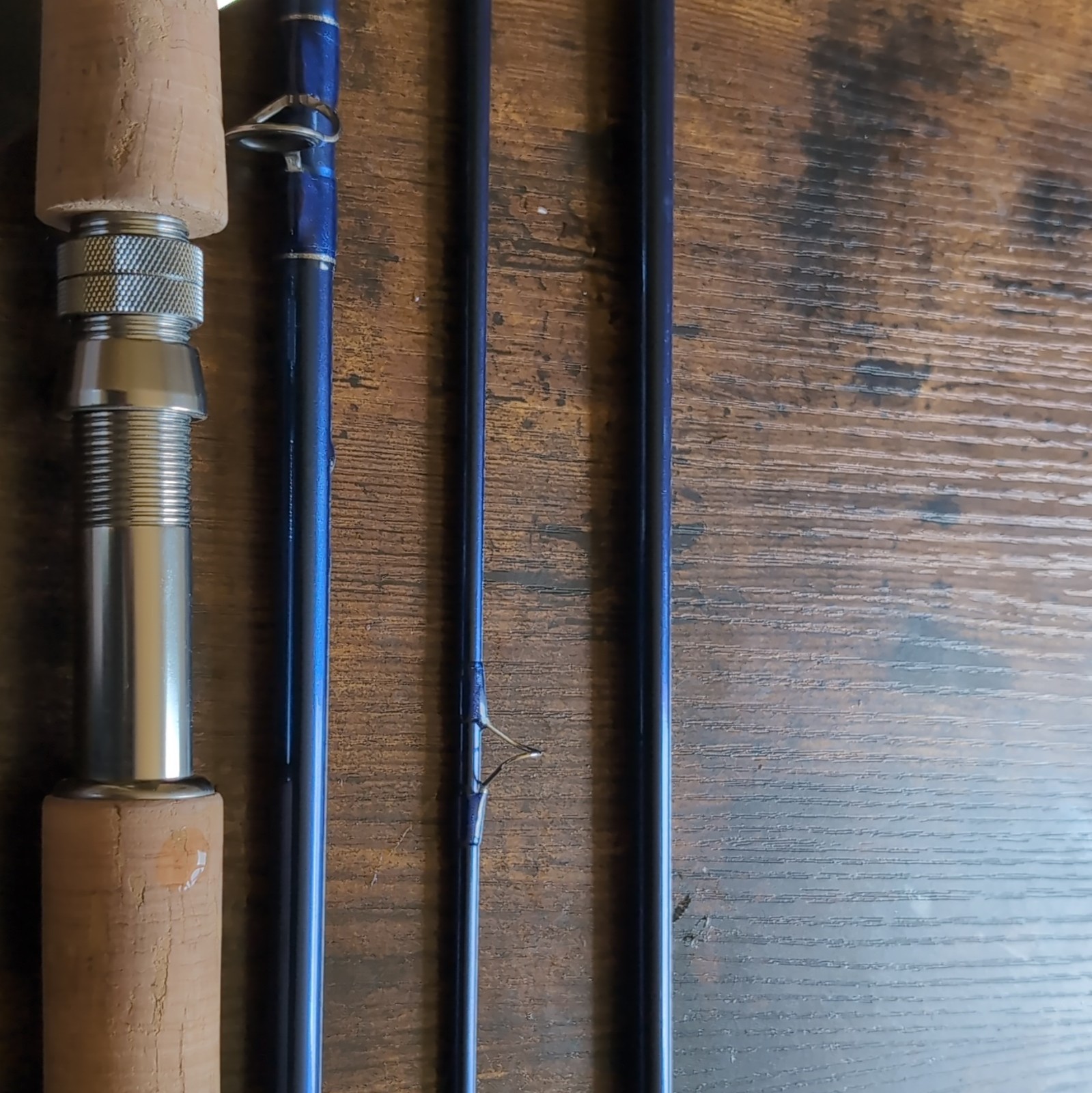 ECHO SWING 6126-4 12’6″ 6wt 4pc Graphite Fly Rod Blue Cork Handle