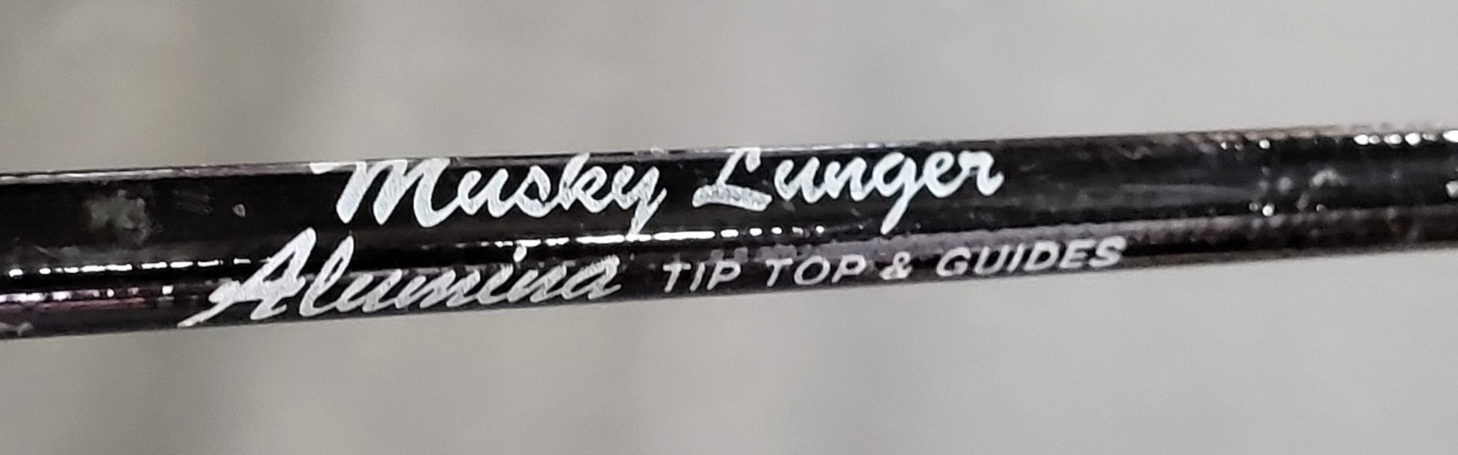 North Fork Musky Lunger Spinning Rod, 8’6″, 5 Alumina Guides, Foam Grip, EX Cond