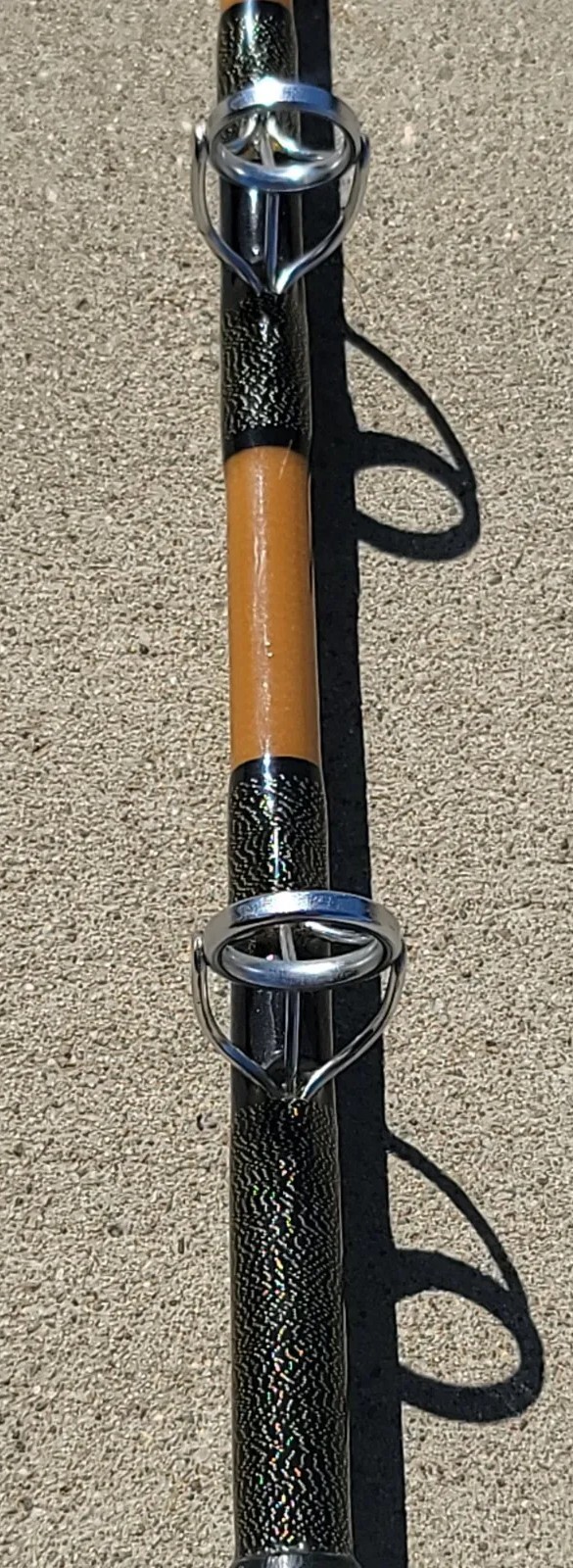 VNTG CAL-STAR FISHING ROD CUSTOM GOLD/BLK 5′ 5 1/2′ 15-40 LBS TEST UNUSED!!