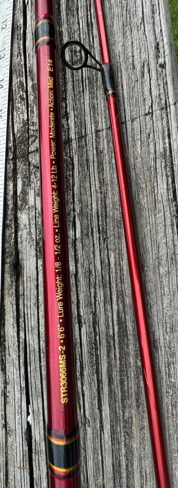 BASS PRO SHOPS, Stampede Spinning Fishing Rod 6’-6” Long Medium Action -Moderate