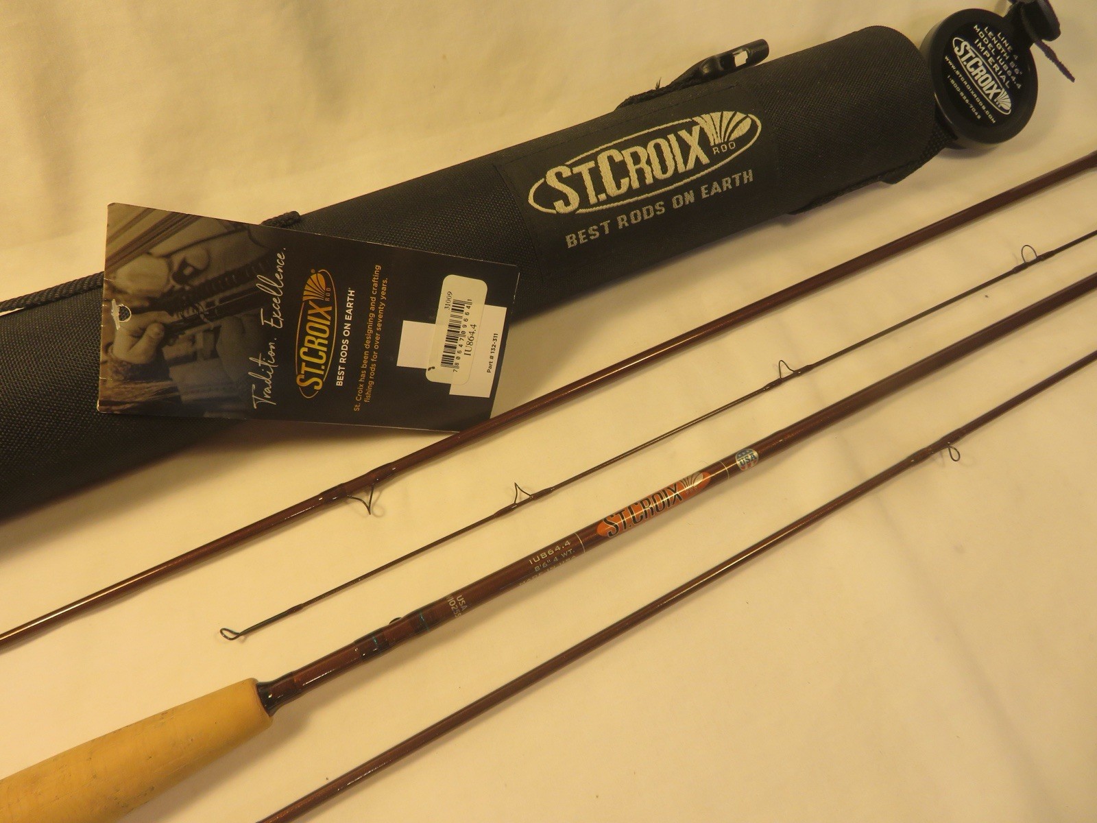 St Croix Imperial Fly Rod, Made In USA, 8’6”, 4 Wt, 4 Piece, Brand New! #7027