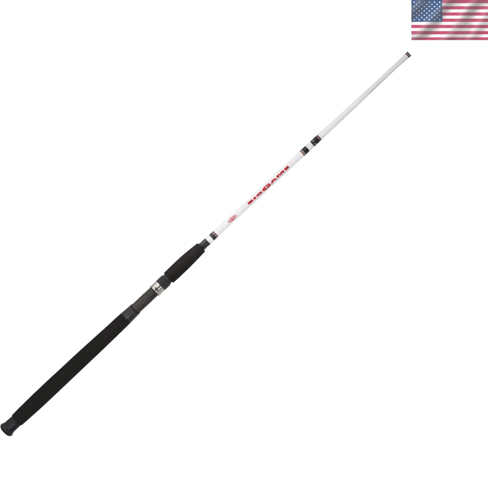 Durable Big Game Fishing Rod – Fiberglass, Lightweight, Catfish & Trout
