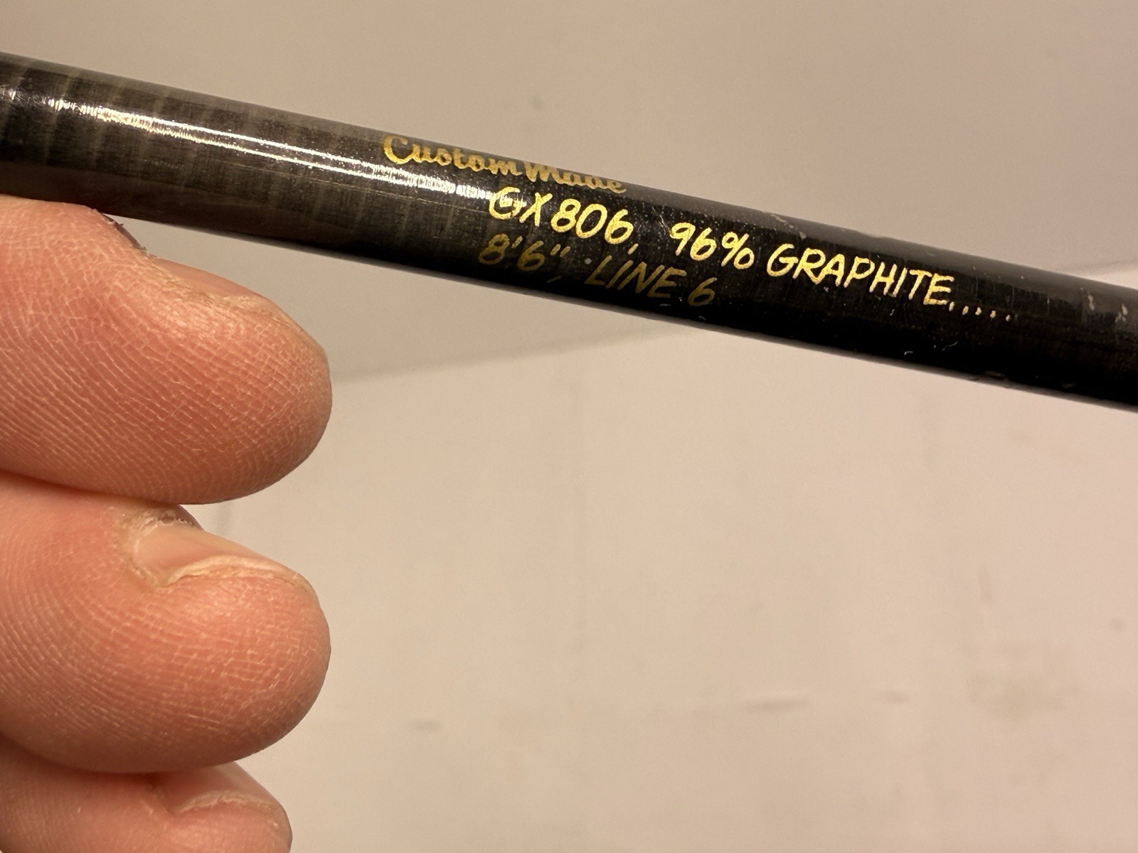 Custom Made GX806 96% Graphite Two 2 Piece 8′ 6″ 6 Weight Fly Fishing Fly Rod