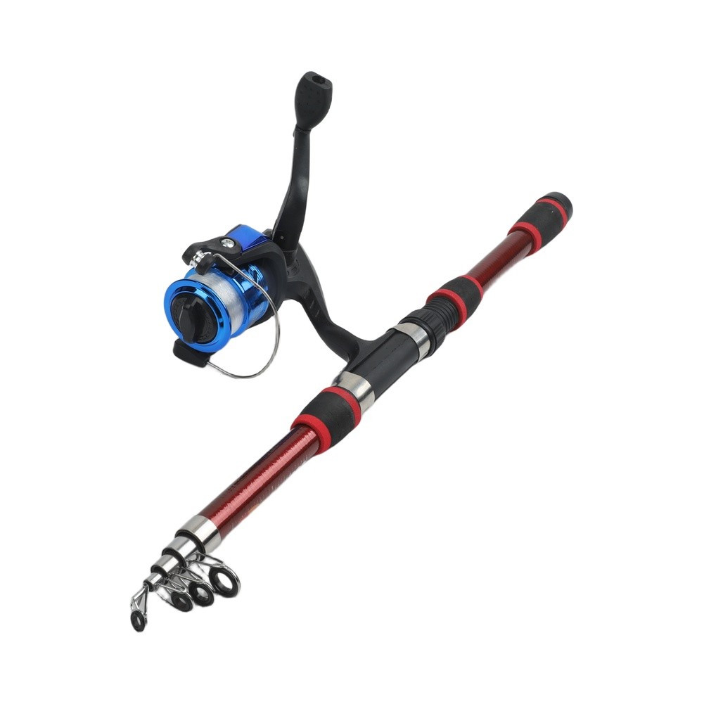 Telescopic Fishing Rod and Reel For Combo Full Kit with Gear Set Lightweight