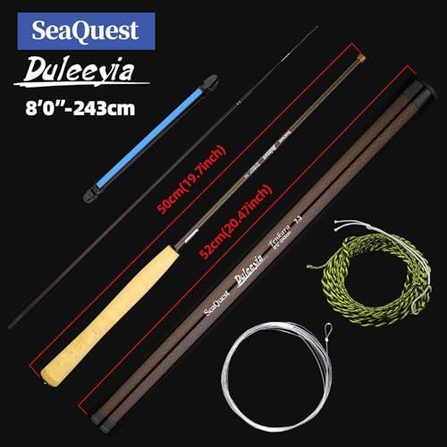 SeaQuest Duleeyia Tenkara Fishing Rod 8ft 7:3 Ratio 243cm New