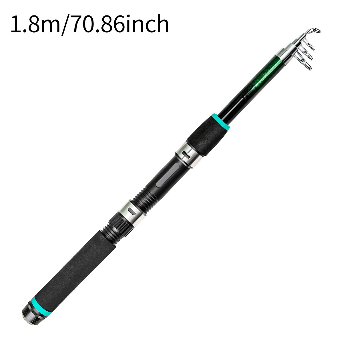 Portable Fiberglass Fishing Rod Telescopic Design 1.8-3.0m Saltwater Rod