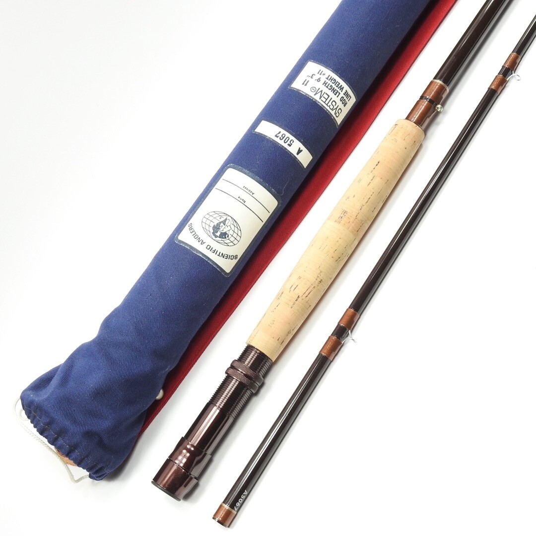 Scientific Anglers System 11 Fiberglass Fly Rod. 9’ 3” 11wt. W/ Tube and Sock.