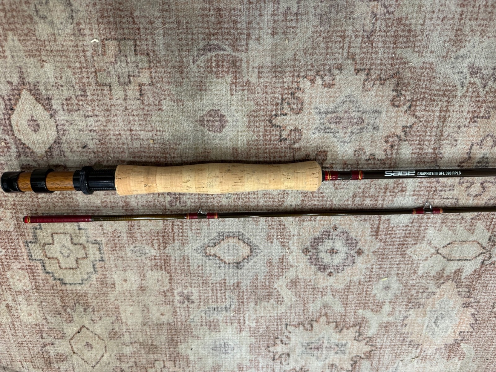 sage graphite III 390 RPL fly rod custom build