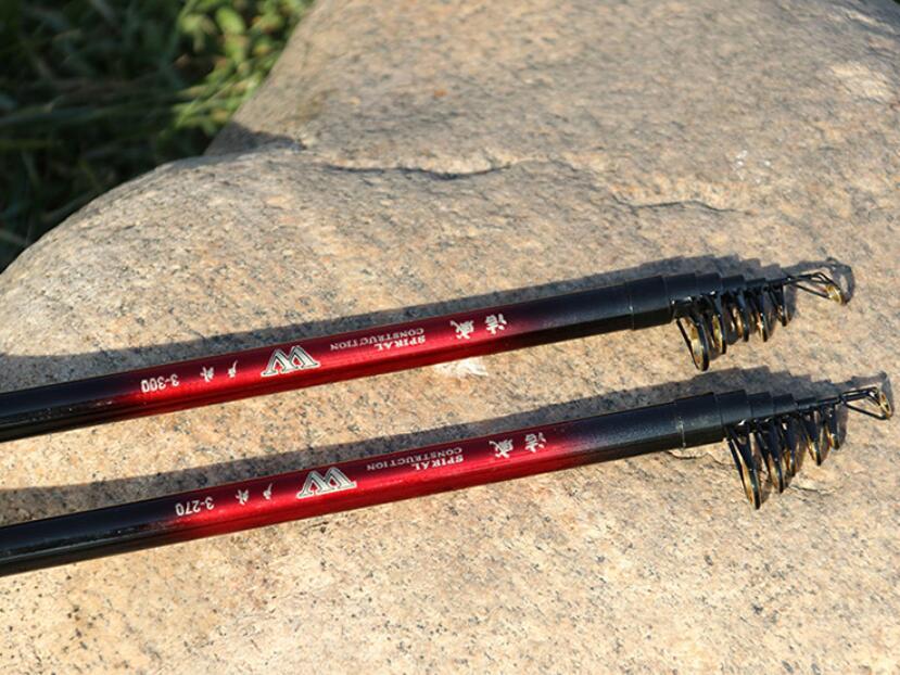 Portable Spinning Fishing Rod Travel Sea Pole Fishing Rods 2.1M-3.6M Saltwater